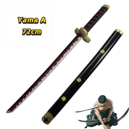 One Piece Cosplay Roronoa Zoro Katana Sword PU Trafalgar Sword Law Role Playing Yuki Samurai prop Party toy Sword 72cm