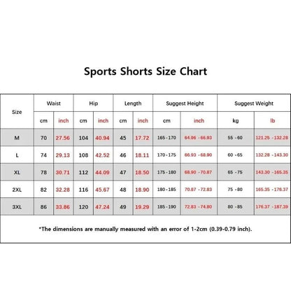 Shorts Men Quick-drying Fitness Skull Print Double Layer Shorts Workout Training Running Bodybuilding Sportwear
