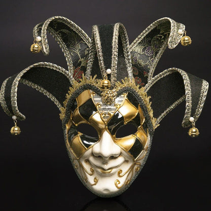 Venetian Comedy Mask Exquisite Decoration Jester Masks