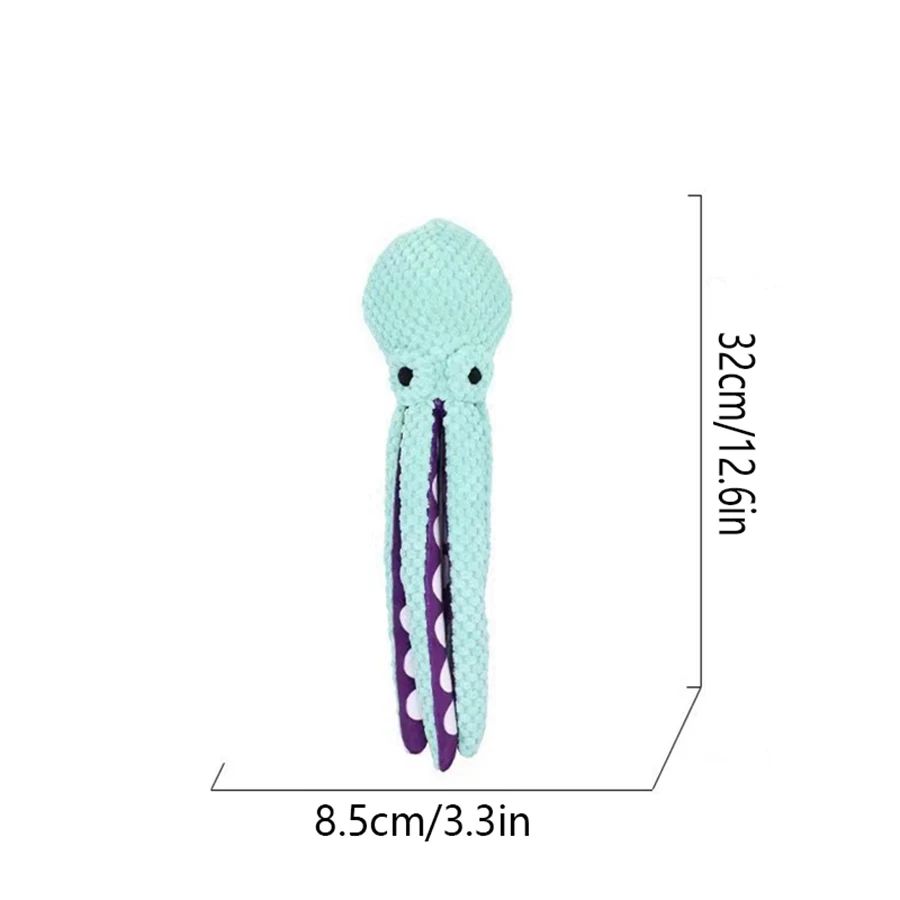 Brinquedo de pelúcia polvo para pets interativo com som anti-demolição para casa, para cães grandes e pequenos, companheiro para o tédio