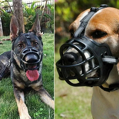 Breathable Basket Dog Muzzle Anti-biting Chewing Mask  Soft Silicone Pet Dog Muzzle  Durable Strong Mask pet Dog Supplies