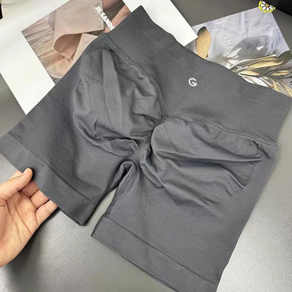 2025 Autumn New Women's Cotton Thread Elastic Yoga Sports Shopping Shorts Versatile