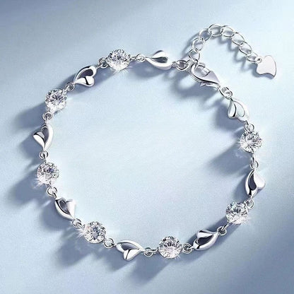 Pulseiras de miçangas de estrela de prata esterlina 925 de luxo para mulheres, pulseira ajustável de camada dupla de designer original, joia de festa