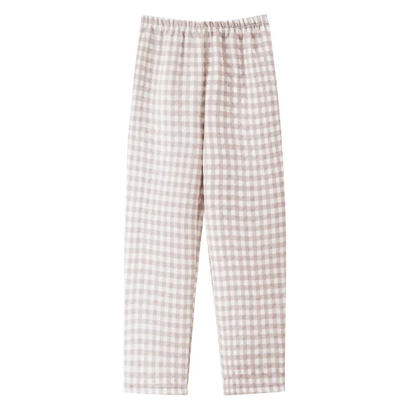 Thickened Air Cotton Sleep Pants Women's Autumn Winter Home Clothes Mid-aged Mom Warm Outerwear Large Size Home Pants