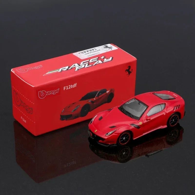 Burago 1:64 Ferrari Series SF90 488P Roma F430 F12 Liga de Carro Modelo Brinquedos Infantis Coleção de Presentes de Férias Modelo de Carro Atacado