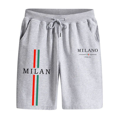 2025 Fashion Italy Walking Shorts Summer Men's Casual Sports Knee Length Pants Male Gym Fitness Soft Cool Jogger Shorts 3 Colors