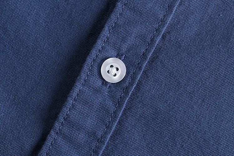 Basic Minimalist Men Shirt Jacket Pure Cotton Washed Oxford Military Light Casual Work Safari Style Shirts Mens Tops Shirt