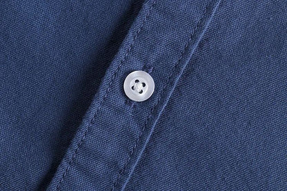 Basic Minimalist Men Shirt Jacket Pure Cotton Washed Oxford Military Light Casual Work Safari Style Shirts Mens Tops Shirt