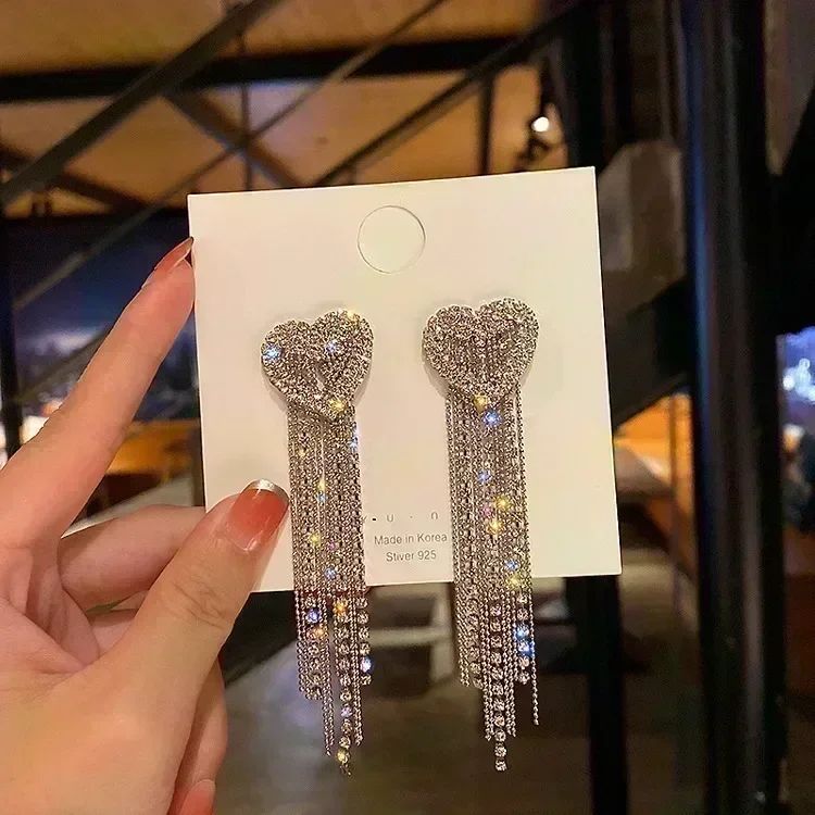 Nova Tendência de Moda Design Exclusivo Elegante e Requintado Brincos Retangulares de Zircônia Para Mulheres Joias Festa de Casamento Presentes Premium