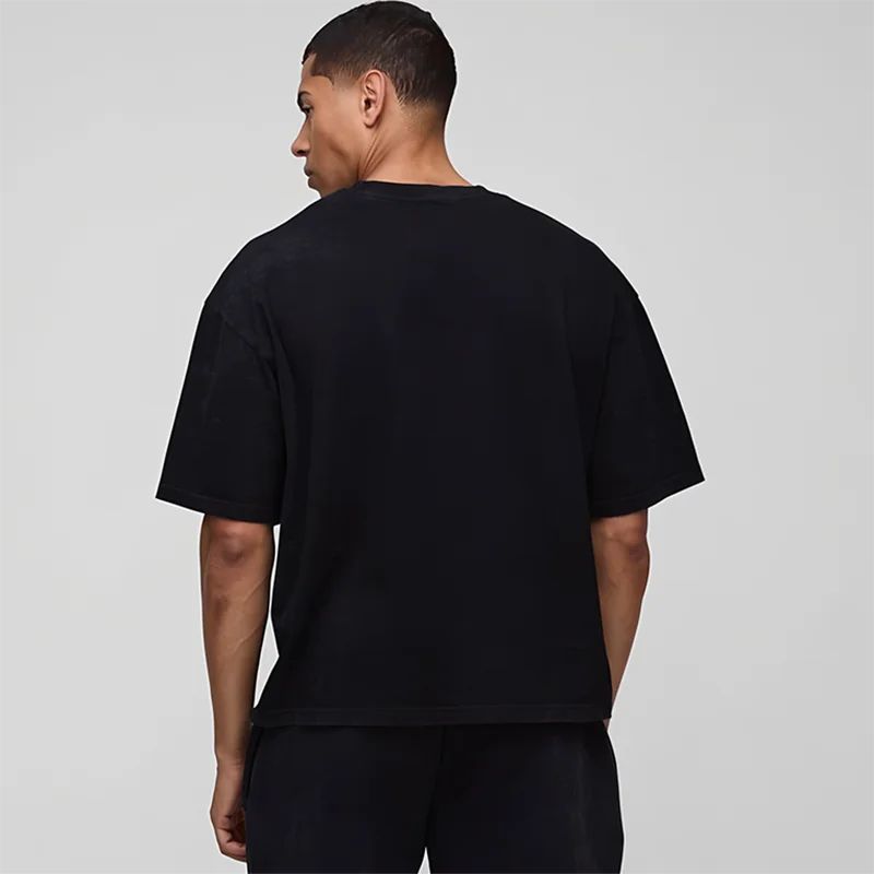 Summer Loose Sports Clothing Oversized Boxy Crew Neck T-shirt Mens Heavyweight 240GSM 100% Cotton Half Sleeve T-Shirts Clothing