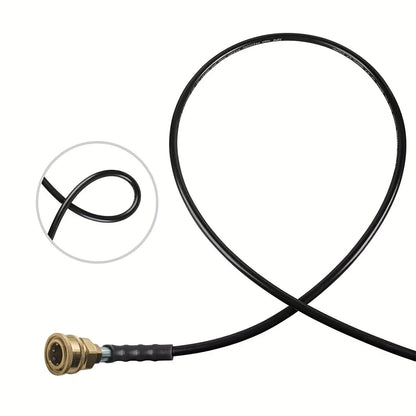 Mangueira para Lavadora de Alta Pressão 50FT 3/8" QC Tubo de Extensão para Lavadora, Trançada com Fio de Alta Tração Resistente a Dobras, 1600PSI de Potência