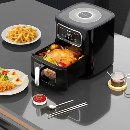 10L Multi functional Home Smart Air Fryer with Large Capacity Touch Screen Non stick Inner Perspective Without Oil Oven