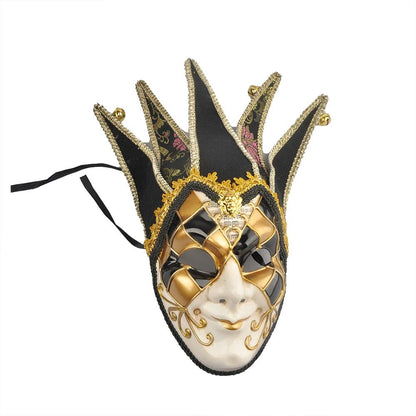 Venetian Comedy Mask Exquisite Decoration Jester Masks