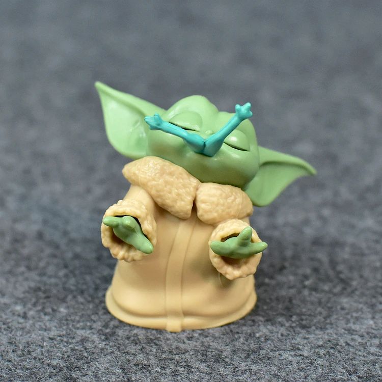 New 5pcs/set Baby Yoda Grogu Mandalorian Action Figure Toys 4-7cm Yoda Baby Action Toys Star Wars Figuras Hot Xmas Gifts