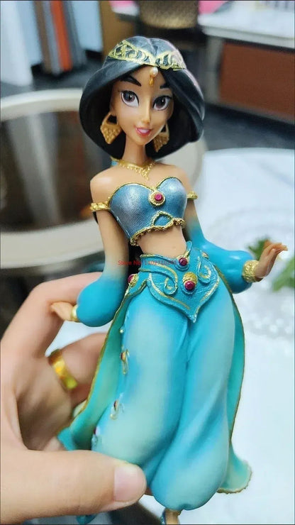 2025 20cm Disney Personagem Frozen Elsa Anna Branca de Neve Rapunzel Boneco de Resina Anime Decoração Modelo Coleção Menina Brinquedos Presente Infantil