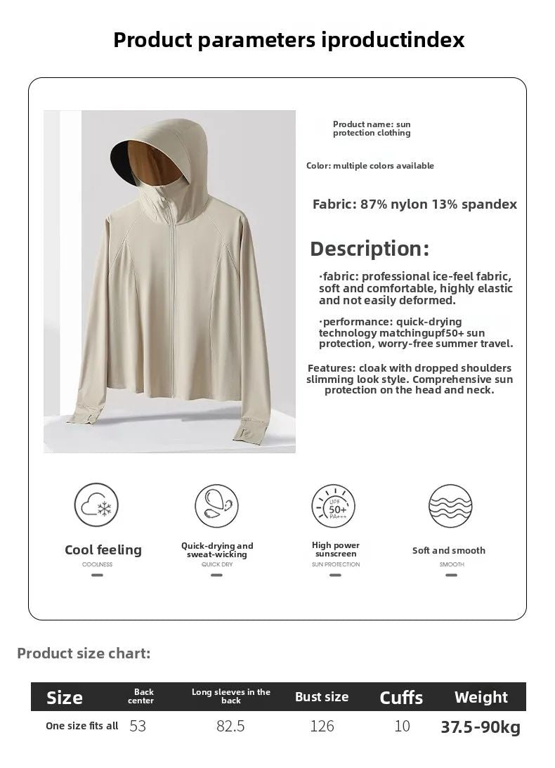 Neutral Hooded Sports Running Jacket Lightweight Quick Drying Suitable Outdoor Running Fitness Travel Commuting Sun Protection