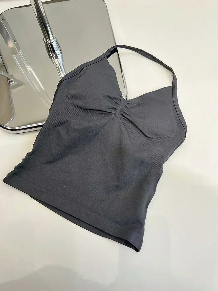 Women's Sports Gym 2-piece Set Vest High Waist Seamless Shorts Gym Wear Sportswear Essential for Workout