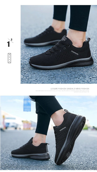Tênis Casual Masculino e Feminino de Malha para Corrida e Caminhada, Respirável, Esportivo, Leve, para Academia e Atividades ao Ar Livre, Tamanhos 38-47