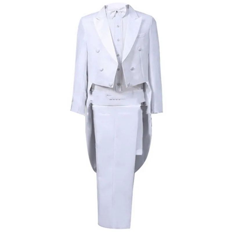 2pcs Men's Classics Tuxedo Suits Set Black Formal Tailcoat for Man Women Fashion Party Wedding Prom Clothing (Jacket+Pants)