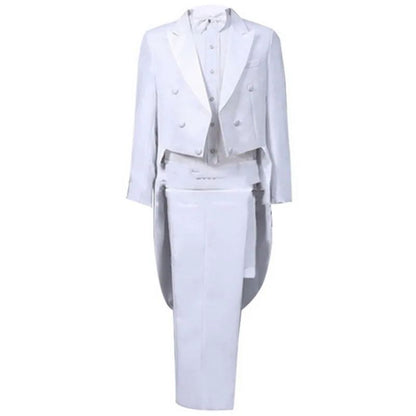 2pcs Men's Classics Tuxedo Suits Set Black Formal Tailcoat for Man Women Fashion Party Wedding Prom Clothing (Jacket+Pants)