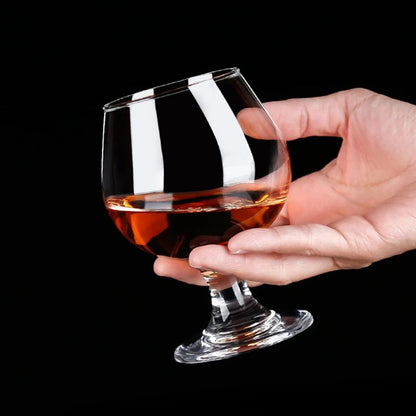 Conjunto 2 Peças 255ml Copo de Vinho Tinto Curto com Pé Conjunto Taças de Coquetel de Vinho Estrangeiro para Bar Copo de Conhaque Transparente Utensílios de Vinho