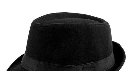 2025 Summer Unisex Classic Gatsby Style Straw Fedora Bucket Top Bowler Hats for Elegant Wedding Party Church Stage Black