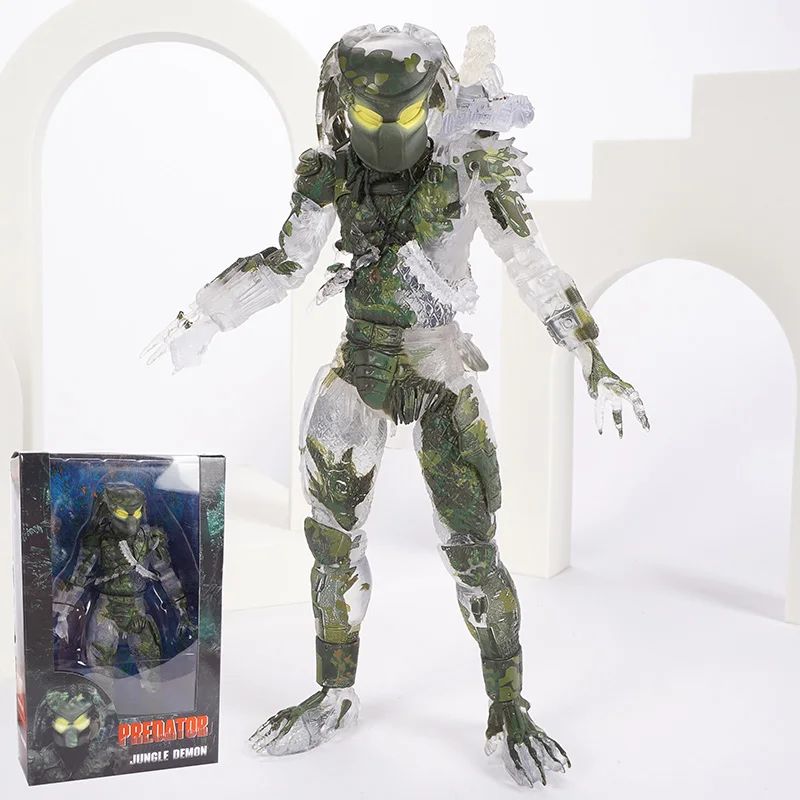Filme Clássico NECA Ultimate Series Predador 7" Caçador da Selva vs Ovos Alienígenas PVC Boneco Articulado Colecionável