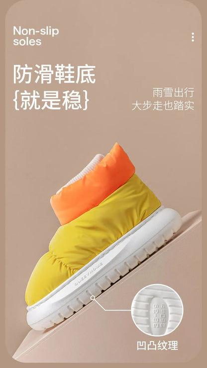 Winter Women's Boots  Waterproof Platform Cotton Shoes Snow Boots Plush Warm Indoor New Comfortable Anti Slip Ankle Boots