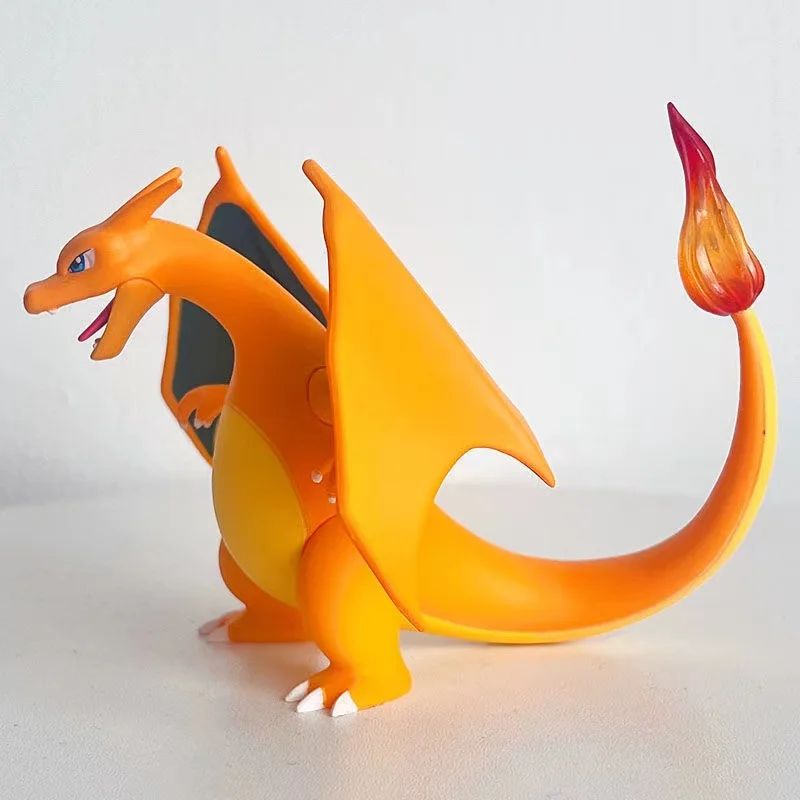 Miniaturas de Anime Pokémon Charizard de 9cm, Boneco de Ação Pocket Monster, Brinquedo Colecionável, Decoração de Desenho Animado Charmander para Presente de Natal