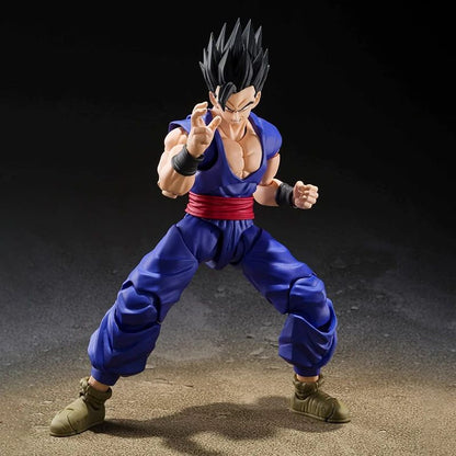 Shf Dragon Ball Son Gohan Besta Action Figure PVC Boneco Colecionável Articulado Anime 17cm Super Saiyajin Gohan Brinquedo Modelo de Presente