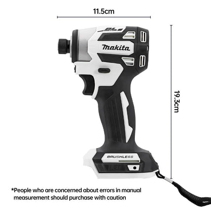 Parafusadeira de impacto Makita DTD173 18V sem escova, branca, para melhorias domésticas e projetos de bricolagem, 180 Nm, modo elétrico de madeira/parafuso/T