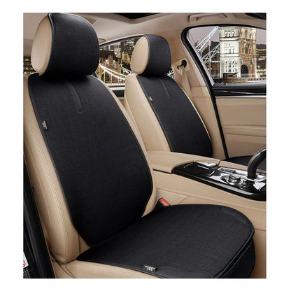 Car Seat Cover for Front Rear Universal Flax Car Seat Cushion Protector Pad Mat Non Slide Auto Four Season Pad Auto Interior