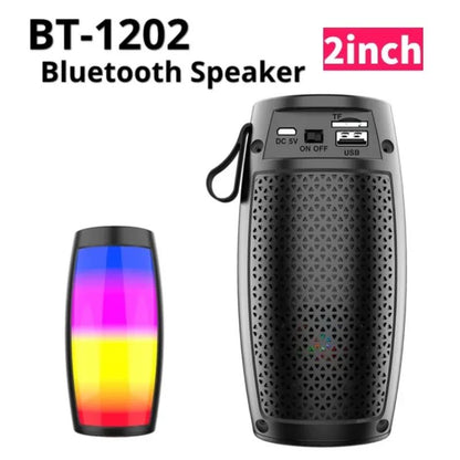1202 TWS Choque Graves Potentes Alto-Falante Bluetooth Sem Fio Portátil para Ambientes Externos Alto-Falante Pequeno Doméstico Subwoofer de Alto Volume