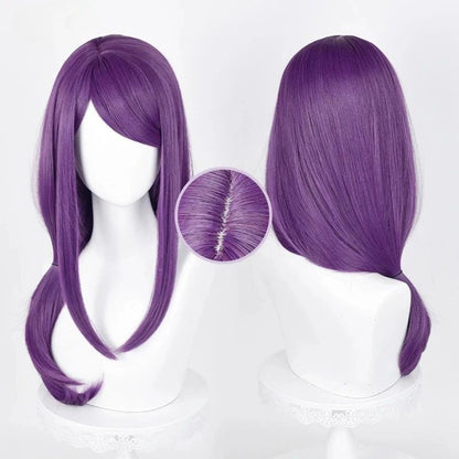 Anime Cosplay Kamishiro Rize Cosplay Wig 70cm Purple Rize Kamishiro Wigs Heat Resistant Synthetic Hair Wigs Halloween Party