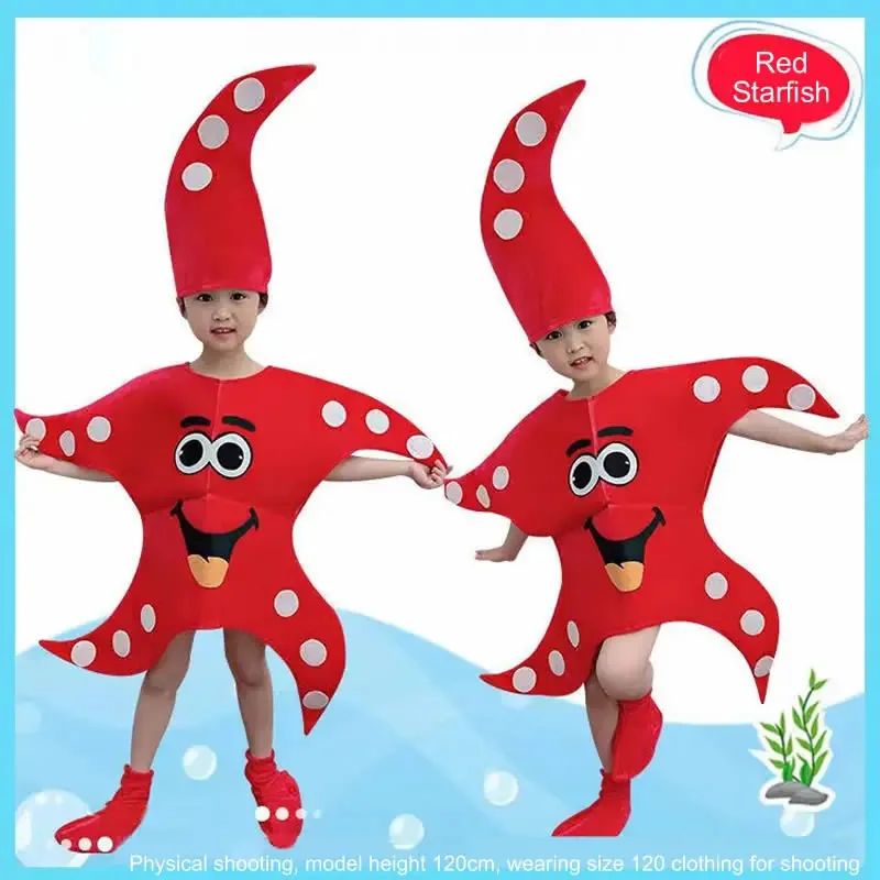 Sea Turtle Cosplay Costume Children‘s Marine animals Performance Clothing Set Hat Clothes Shoe Kids Anime Octopus Shark Dolphin