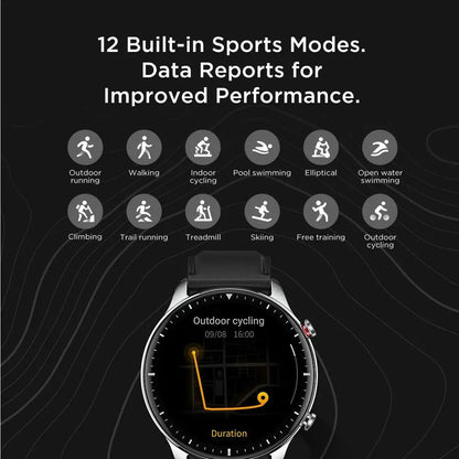 Amazfit GTR 2 Smartwatches Sem Novo Smartwatch Masculino À Prova D' Água 5ATM GPS 95% Novo De Exposição Esporte Relógio Masculino Recondicionado