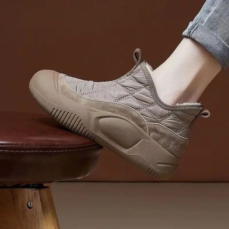 Fur Warm Chelsea Snow Boots Winter Women Casual Shoes  New Short Plush Ankle Boots Flats Sport Short Boots Ladie Botas Mujer