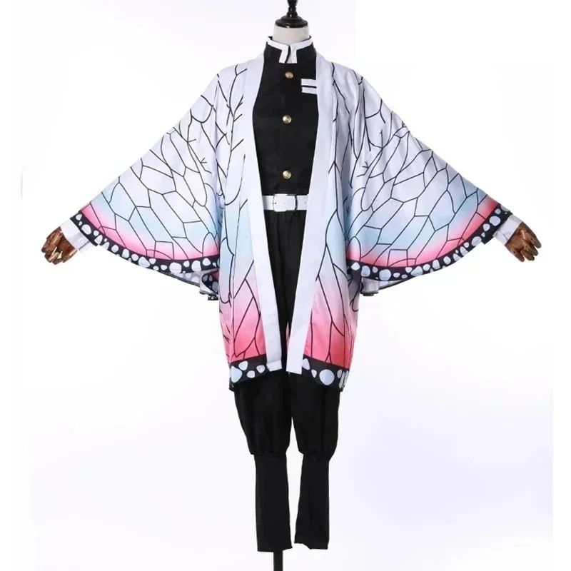 2026 Kochou Shinobu Cosplay Costumea Kochou Uniforms Wigs Hairs Halloween For Kids Adult Cos Party