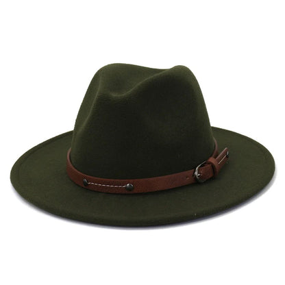 Fedoras Winter Hat For Women 59-61CM Men Panama Felted Jazz Hats New Trilby Church Cap sombreros de mujer