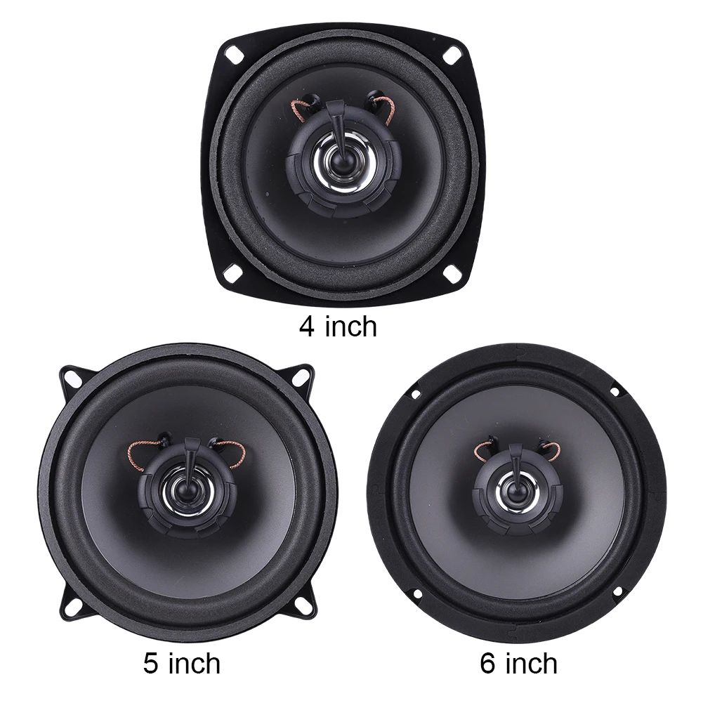 Subwoofers Coaxiais HiFi de 4/5/6 Polegadas para Carro Áudio Automotivo HiFi Música Alto-falante de Carro de Frequência Total Estéreo 300W 400W 500W Alto-falantes de Carro