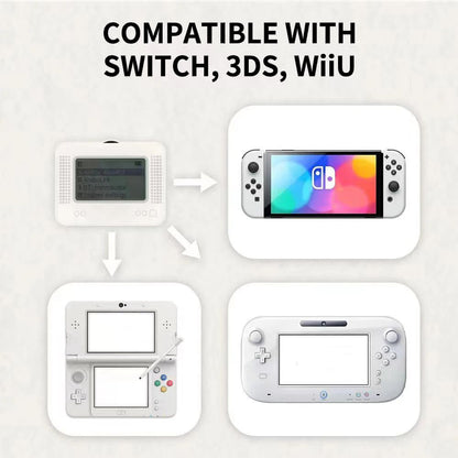 Para Allmiibo Chargeable Intelligent Simulator Emulator Bluetooth-Compatível Gravador Universal para Acessórios de Jogos Switch/Wiiu