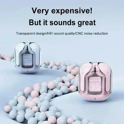 T2 TWS Wireless Headphones LED Power Earphones Digital Display Headset Stereo Sound Bluetooth-compatible 5.3 for Xiaomi