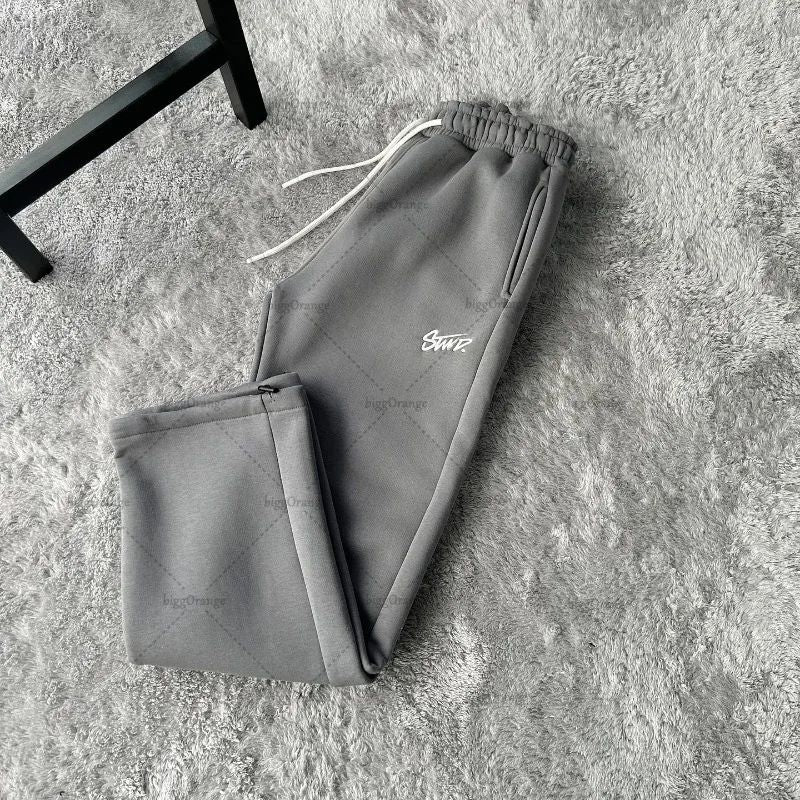 Calça de Moletom Larga Y2K com Estampa de Letras Estilo Streetwear Retrô Americano Harajuku para Mulheres e Homens, Calça de Cintura Alta da Moda, Roupa de Rua Masculina