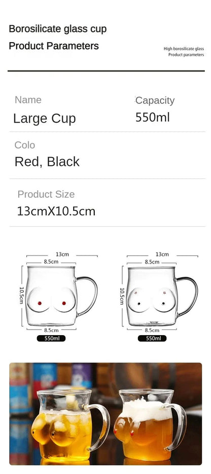 Caneca de Cerveja Criativa e Sexy, Copo Grande para Água e Suco, Caneca de Cerveja Grande, Taça de Vinho Tinto, Copos para Beber, Copo de Dose, Copo de Leite