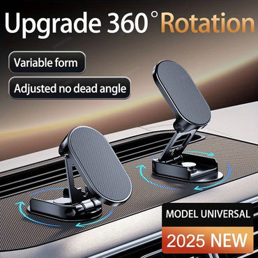 360° Rotation Magnetic Car Phone Holder Dashboard GPS Foldable Cell Phone Stand Mount For All Smartphones Universal Auto Bracket