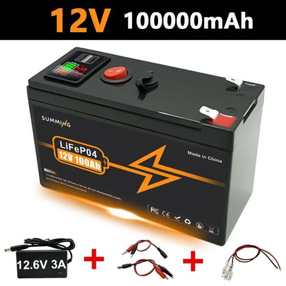 Atualize a bateria de lítio recarregável LiFePO4 12V 150Ah, até mais de 4000 ciclos, para pequenos UPS, energia solar, sonar de pesca, Power Wheels