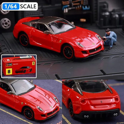 Bburago 1:64 Porsche 911 GT2 Lamborghini Ferrari SP3 812 1959 Cadillac Miniatura de Carro de Liga Fundida Brinquedo de Coleção Presentes