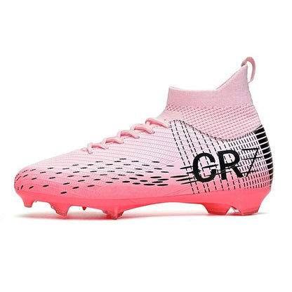 New Men Soccer Shoes High-top Futsal Cleats Sneakers Football Boots Grass High-quality Non-Slip Match Indoor Hot-selling FG/TF