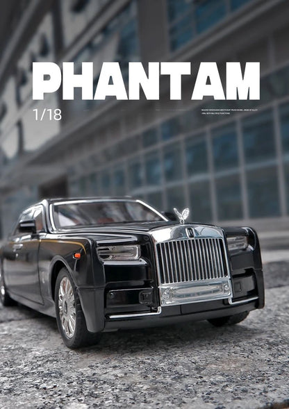 1:18 Big Size Diecast Rolls Royce Phantom Alloy Car Model Collective Miniature Voiture Boyfriend Car Gift Home Decor Toys Boys