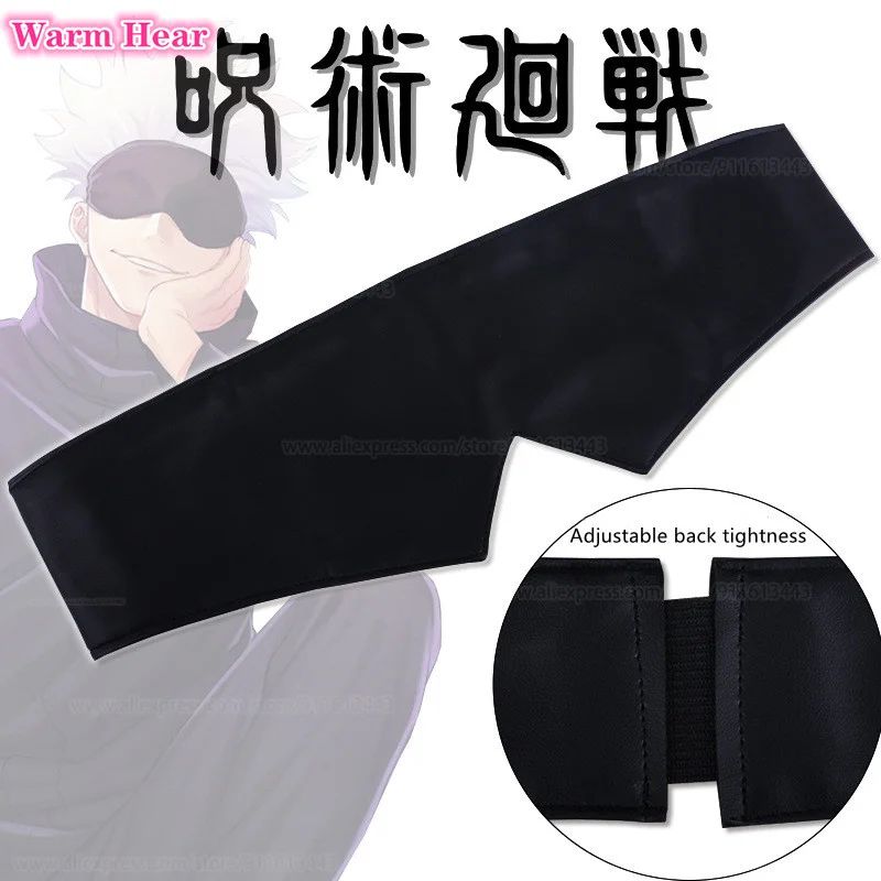 Gojo Satoru Synthetic Wig Anime COS Short Silver Purple Hair Eye Patch Cosplay Wig Heat Resistant Hair Halloween Wigs + Wig Cap
